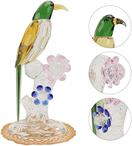BESTOYARD Otthoni Kiegészítők, lakberendezési Kristály Madár Figura Art Glass Állat Figurák Gyűjthető Szobor Asztal