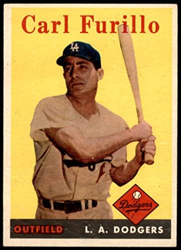 1958 Topps 417 Carl Furillo Los Angeles Dodgers (Baseball Kártya) JÓ Dodgers