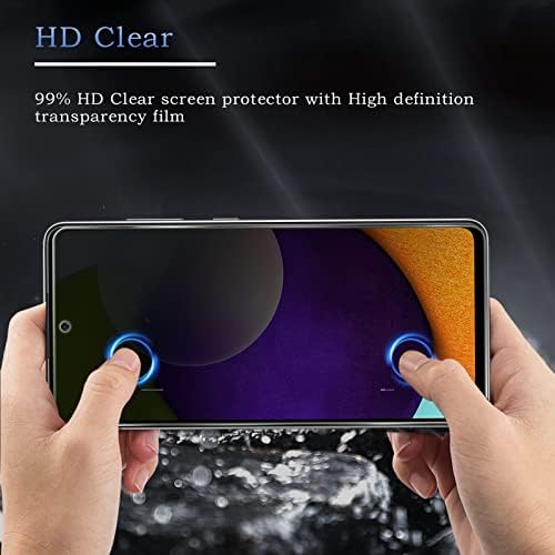 [2+2 Csomag] 2Pack Adatvédelmi képernyővédő fólia Samsung Galaxy A52 5G +2Pack Kamera Lencséjét Védő, Adatvédelmi Edzett