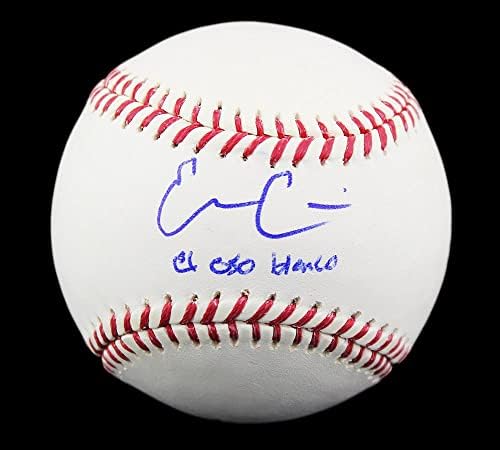 Evan Gattis Aláírt Atlanta Braves Rawlings MLB Baseball El Oso Blanco Felirat - Dedikált Baseball