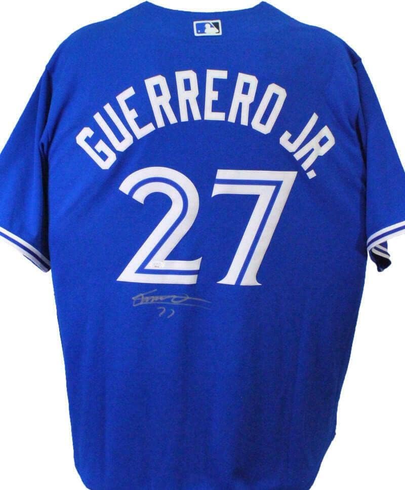 Vlagyimir Guerrero Jr. Dedikált Toronto Blue Jays Fenséges Jersey - SZÖVETSÉG Auth - Dedikált MLB Mezek