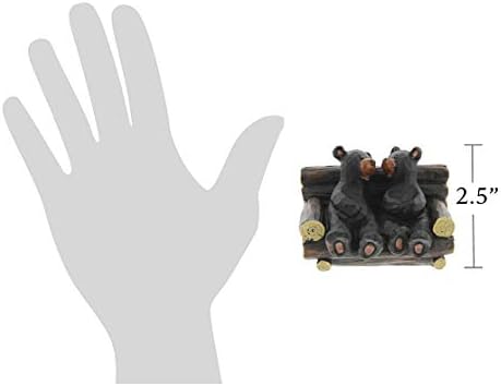 Pár Ül a Padon Figura (Fekete Medve)