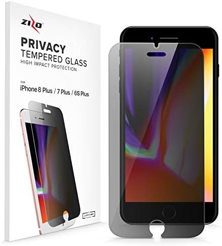 ZIZO Adatvédelmi képernyővédő fólia iPhone 8 Plusz, iPhone 7 Plusz - Anti-Spy High Impact Protection 9H Edzett Üveg