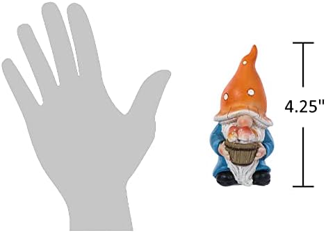 A Híd Gyűjtemény Kis Gomba Gnome Figurák Készlet 2 Tündér Kert Szobrok Beltéri Kültéri Dekoráció