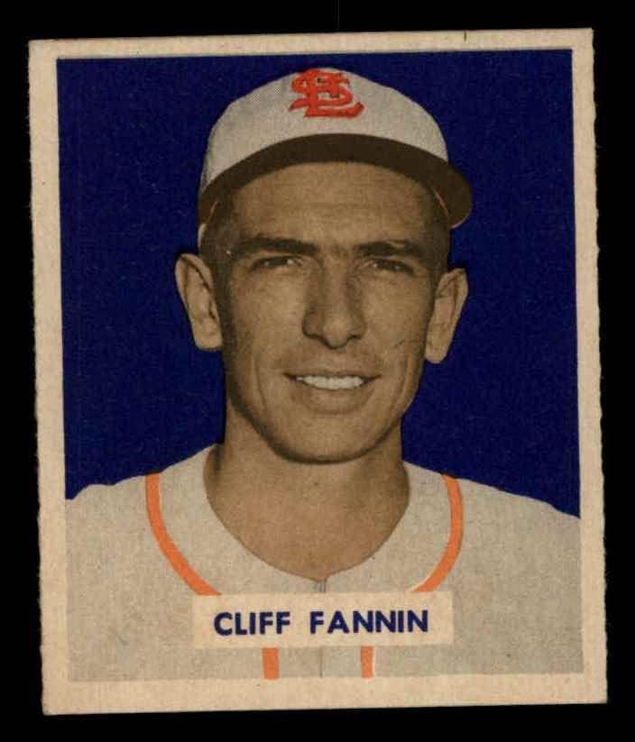 1949 Bowman 120 Cliff Fannin St. Louis Browns (Baseball Kártya) EX Browns