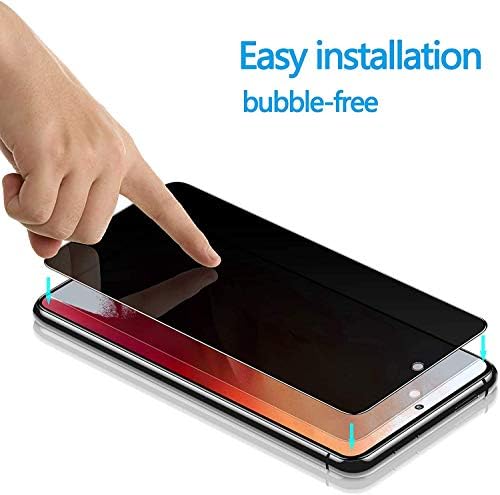 AISELAN Adatvédelmi képernyővédő fólia Samsung Galaxy S21 5G 6.2 inch, (2db) Teljes Lefedettség Anti-spy Anti-peep Képernyő