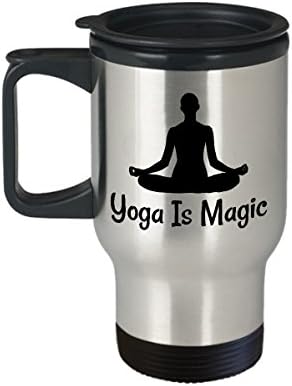 A jóga Kávés Bögre Legjobb Vicces Egyedi Jóga Póz Tea Csésze Tökéletes Ötlet, hogy A Férfiak a Nők a Jóga mágikus