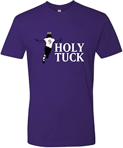 Útvonal Egyik Ruházat | Szent Tuck T-Shirt, Justin Tucker Rekord Rúgni, a Baltimore-i Labdarúgó, Lila, Unisex, Több