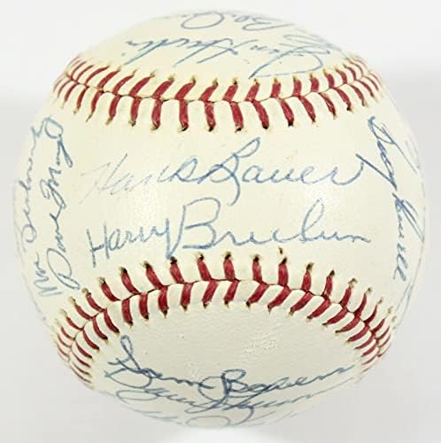 Gyönyörű 1967 Baltimore Orioles Csapat Aláírt Amerikai profi Baseball-Liga SZÖVETSÉG COA - Dedikált Baseball