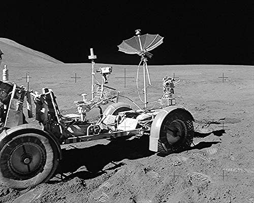 Az Apollo 15 Lunar Rover a Hold 11x14 Ezüst-Halogenid-Fotó Nyomtatás