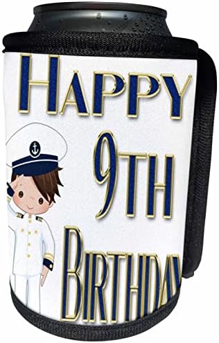 3dRose 9. Boldog Születésnapot Egy Aranyos Katonai Navy Fiú - Lehet Hűvösebb Üveg Wrap (cc_359444_1)