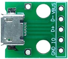 Teansic USB-A Férfi DIP Breakout Board Adapter, 4 pin-kódot 2.54 mm PCB fedélzeti Modul, Csomag 20
