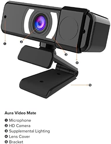 Spracht CC-USB-1080P Aura 1080P HD Webkamera, Fekete