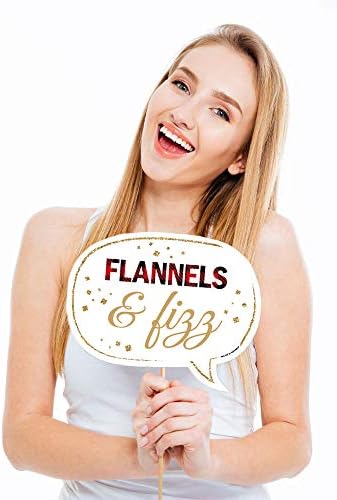 Nagy Dot a Boldogság Vicces Flanel Kaland, Mielőtt a Gyűrű - Bivaly Kockás Lánybúcsú Fotó Kellékek Kit - 10 Darab