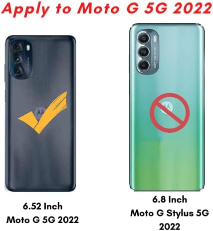 a Moto G 5G 2022 az Esetben, [Anti-Semmiből] Rugalmas Ultra Slim Fit Puha TPU, Ütésálló Lökhárító, Világos, Telefon