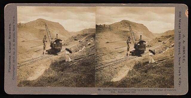 HistoricalFindings Fotó: narancshéj Szoktak Segíteni a Pálya Szélén Culebra Vágott,Panama 1910