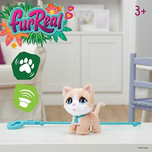 FurReal Walkalots Nagy Csóválja Interaktív Kitty Játék, Szórakozás Pet Sounds and Ugráló Járni, Korosztály 4. (F1998)