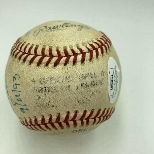 Tommy lasorda-val Aláírt Játék Használt Baseball & Képet, Hogy a Nemzeti Himnusz Énekes SZÖVETSÉG - MLB Dedikált Baseball