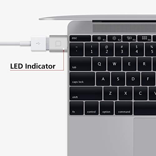 nonda USB C Típusú USB 3.0 Adapter, Thunderbolt 3 USB Adapter Alumínium LED a Macbook Pro 2018/2017, a MacBook Air a