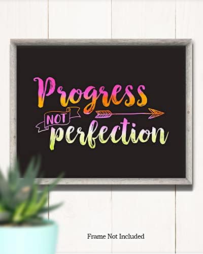 Haladás Nem tökéletes, - Motivációs Wall Art - Helyreállítási Ajándékok - a Józanság Room Decor - Drog -, Alkohol-Recovery