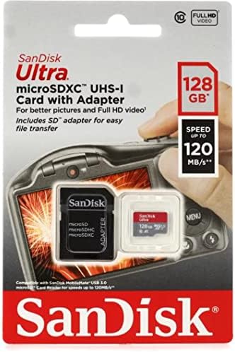 Által ellenőrzött SanFlash 770-6747-743 Sandisk Ultra 128 GB microSD Memóriakártya Tűz Tablettát, majd a Tűz -TV