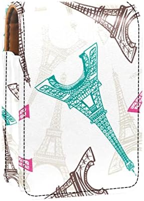 Eiffel-Torony Párizs Hölgyek Kis Lipsense Táska Hordozható Mini Rúzs Tok Rúzs, Táska, Tükör, Smink Tároló