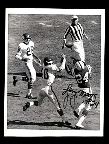 Lenny Moore SZÖVETSÉG Coa Aláírt 8x10 Eredeti Vezeték Fotó Autogram - Dedikált NFL-Fotók