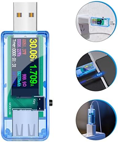 DOITOOL Digitális Multiméter Dc Amp Méter 2 Db Jelenlegi Feszültségű USB Teszter USB-c Mérő USB Voltos erősítő Mérő