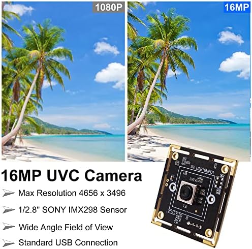 SVPRO Autofókusz USB Kamera Modul a Számítógép,IMX298 16 MP CMOS-USB Kamera OpenCV LightBurn UVC Videó Kamera,Ipari