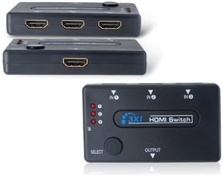 3-utas HDMI Splitter a Távirányító (Fekete)