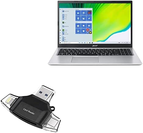 BoxWave Smart Modul Kompatibilis Acer Aspire 1 (A115-32) - AllReader SD Kártya Olvasó, microSD Kártya Olvasó SD-Kompakt