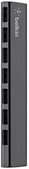 Belkin 7-Port Ultra-Slim Asztali USB Hub - Asztali USB Hub 2.0 - 7 a Hi-Speed USB Port - Kompatibilis MacOS & Windows