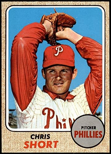1968 Topps 139 Egy Chris Rövid Philadelphia Phillies (Baseball Kártya) (Vissza az Arany Színű) NM+ Phillies