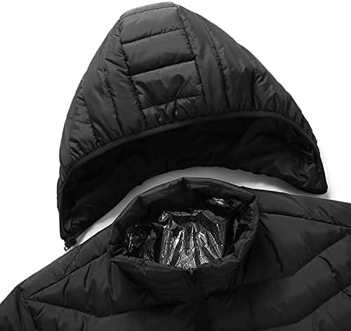 Ymosrh Férfi Fűtés Kabátok USB-Elektromos, Fűthető Kabát, Dzseki Kapucnis Mellény Téli Termál Melegebb Férfi Kabátok