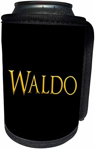 3dRose Waldo népszerű kisfiú neve Amerikában. Sárga. - Lehet Hűvösebb Üveg Wrap (cc-364517-1)