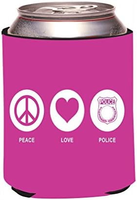 Rikki Lovag RKws-42183Béke, Szeretet Rendőrség Rose-Rózsaszín Színű Design Sör/Üdítő Ital Hűtő