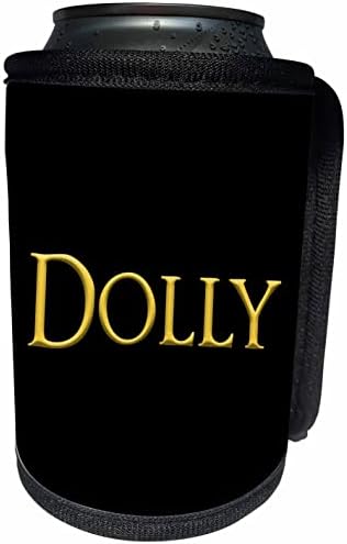 3dRose Dolly vonzó lány baba neve az USA-ban. Sárga. - Lehet Hűvösebb Üveg Wrap (cc_353709_1)