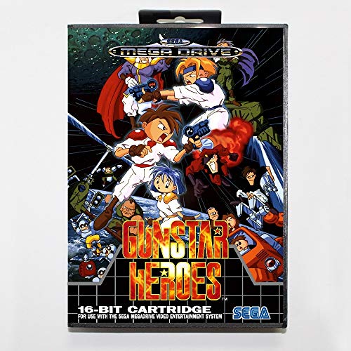 ROMGame Gunstarheroes 16 Bites Sega Md Játék Kártya Kiskereskedelmi Doboz Sega Mega Drive Genesis