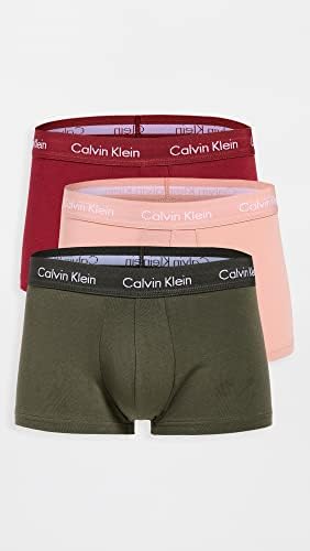 Calvin Klein Férfi Fehérnemű Pamut-Stretch 4 Pack Alacsony Emelkedik Fatörzsek