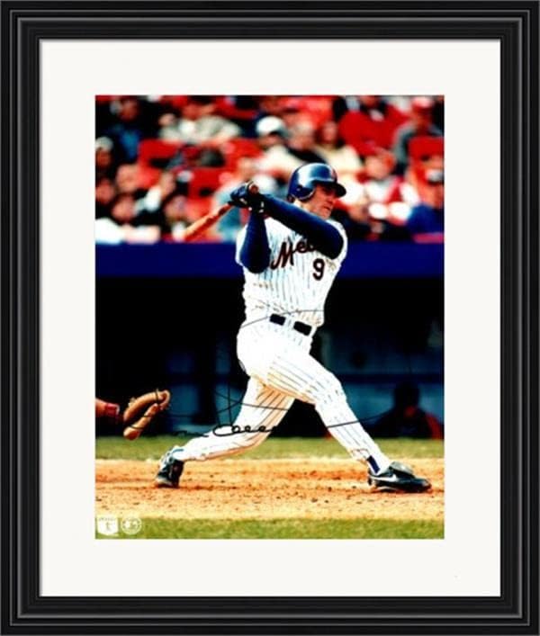 Todd Hundley dedikált 8x10 Fotó (New York Mets) 67 Gubancos & Bekeretezett - Dedikált MLB Fotók