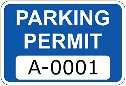 Kék Parkolási Engedély Ablak Matrica, Matricák (Többes Szám Készletek állnak Rendelkezésre) (A0001, hogy A0050)