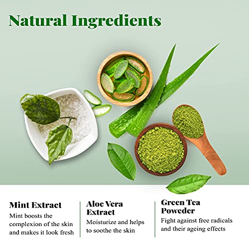 Shizen miatt, BIO-KOZMETIKUMOK a TERMÉSZET Fuji Matcha Zöld Tea arcpakolás Pattanások Hajlamos zsíros Bőr Kezelésére,
