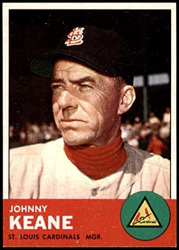 1963 Topps 166 Johnny Keane St. Louis Cardinals (Baseball Kártya) NM/MT+ Bíborosok