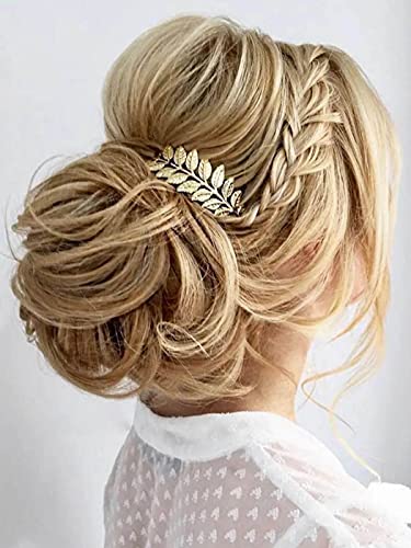 Latious Levél Menyasszony Esküvői Haj Fésű Ezüst Menyasszonyi Oldali Comb Egyszerű Haj Darab Haj Kiegészítők Nők, Lányok