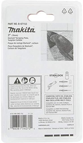 Makita B-67153 3 Starlock® Kaparás Lemez, Wolfram-Karbid