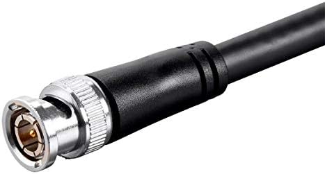 Monoprice SDI BNC Kábel - 15 Láb - Fekete, 12Gbps, 16 AWG, Kettős Réz, Alumínium Árnyékolás, átadhatók az UHD-SDI Videó