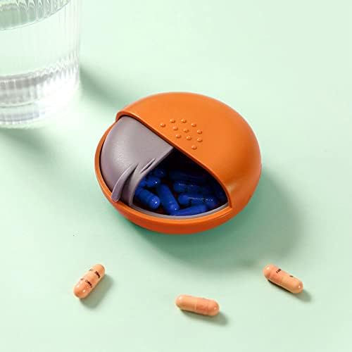 Tabletta Esetekben Utazási Tabletta Szervező Hordozható Kis Tabletta Doboz, Táska Aranyos Kerek Gyógyszer dobozát a