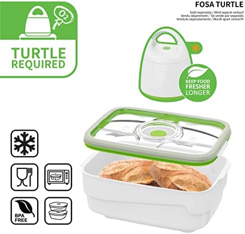 FOSA extra nagy 4L kenyér, doboz, konténer, Vákuum szivattyú TURTLR nem tartalmazza