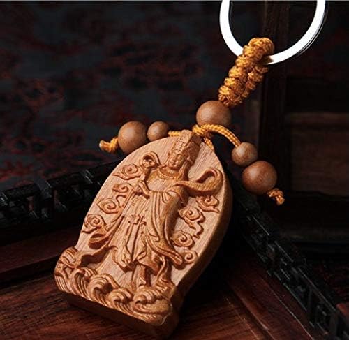 Betterdecor Feng Shui Barack Fa Faragott Mazu (Matsu) Istennő kulcstartó Amulett Védelem