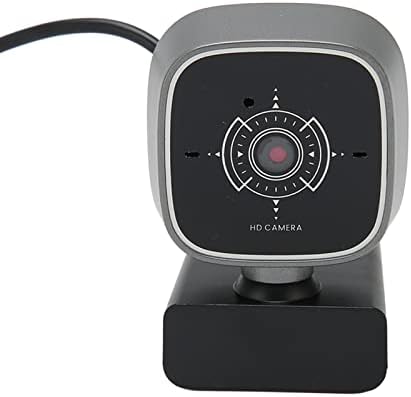 Sanpyl USB-s Webkamera, 1080P 30FPS 360 Fokos Forgatás Kettős Mikrofon zajcsökkentési USB Interfész, Számítógép, Kamera
